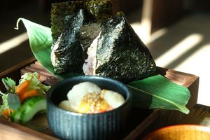 Limited gyokuro onigiri at Macha-Macha in Berlin