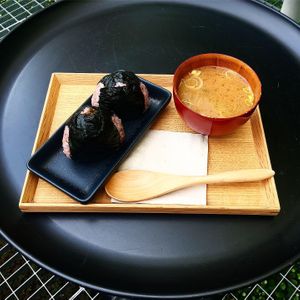 Onigiri and Miso Soup  at Macha-Macha in Berlin