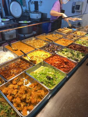 Economic rice/noodles . Variety of food menu as well   at SuManYuan 素满园 - Sengkang Square in Northeast Singapore