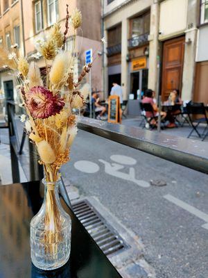 Seating outside. at Laska in Lyon