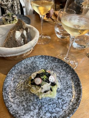 Fennel salad over rice (a favourite!)   at Laska in Lyon