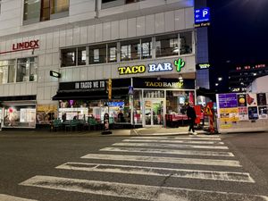 View from outside   at Taco Bar in Stockholm
