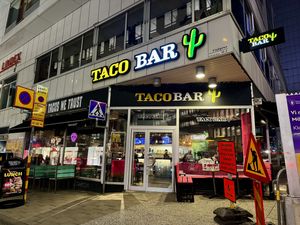 View from outside   at Taco Bar in Stockholm