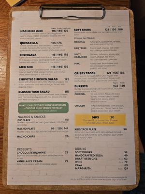 Almost everything can be vegan. They have soy "meat" and vegan "cheese" ❤️ at Taco Bar - Sveavägen in Stockholm