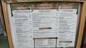 lunch menu at The Garden in Chippenham