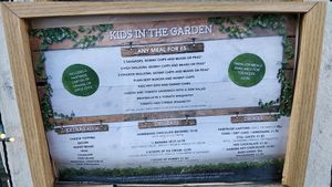kids menu at The Garden in Chippenham