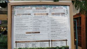 menu at The Garden in Chippenham