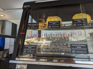 Savouries at Vanilla Leaf Bakery Café in Pender Island