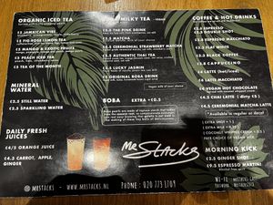 Drinks   at Mr. Stacks in Amsterdam