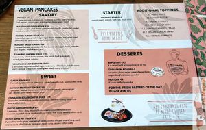 Menu at Mr. Stacks in Amsterdam