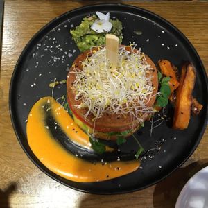 Burger pancakes   at Mr. Stacks in Amsterdam