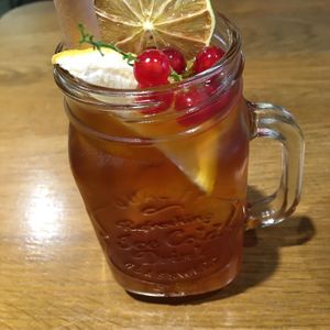Peach iced tea   at Mr. Stacks in Amsterdam