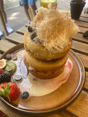 Pancakes cinnamon stack  at Mr. Stacks in Amsterdam