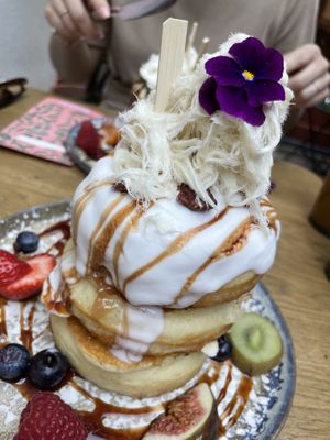 Banana breakfast stack  at Mr. Stacks in Amsterdam