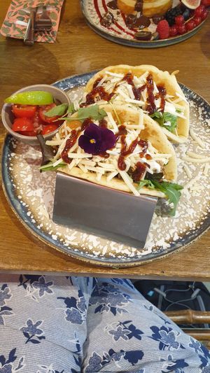Tacos option at Mr. Stacks in Amsterdam