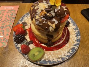 Choco hazelnut stack  at Mr. Stacks in Amsterdam
