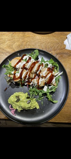 BBQ Chicken pancakes at Mr. Stacks in Amsterdam