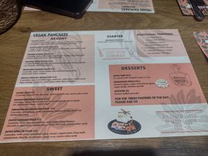 Menu at Mr. Stacks in Amsterdam