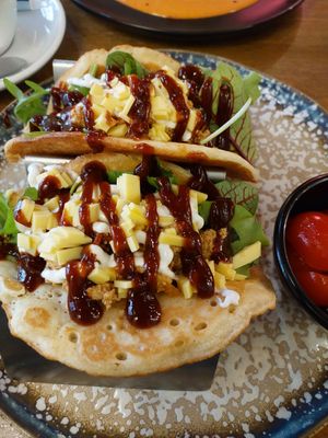 Taco pancakes at Mr. Stacks in Amsterdam