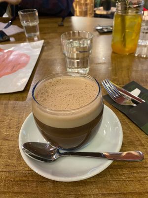 Vegan hot chocolate  at Mr. Stacks in Amsterdam