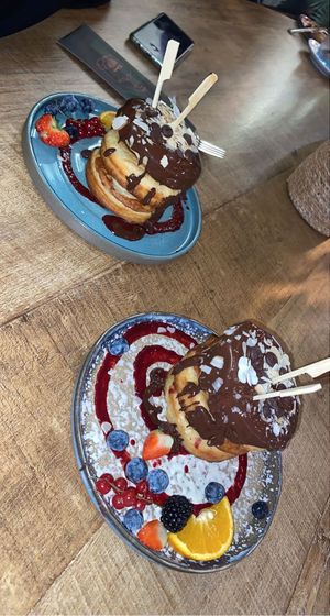 Chocolate Hazelnut Stack 😍😍😍 at Mr. Stacks in Amsterdam