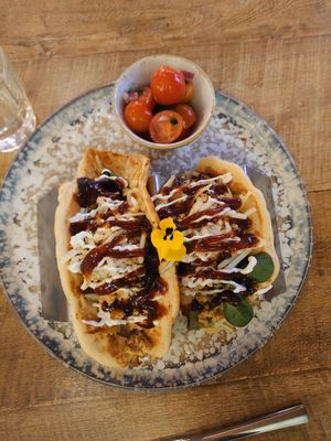 Roasted taco stack at Mr. Stacks in Amsterdam