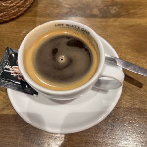 Black coffee  at Mr. Stacks in Amsterdam