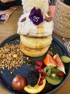 Banana breakfast stack  at Mr. Stacks in Amsterdam