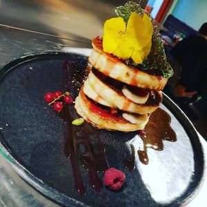 Classic vegan pancakes !  at Mr. Stacks in Amsterdam