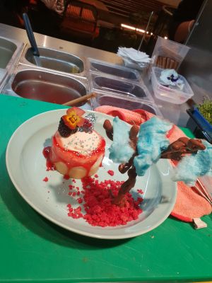 vegan cheesecake at Mr. Stacks in Amsterdam