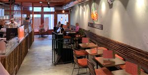 Plenty of seating  at Mr. Stacks in Amsterdam