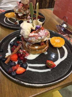 Cinnamon pancakes  at Mr. Stacks in Amsterdam