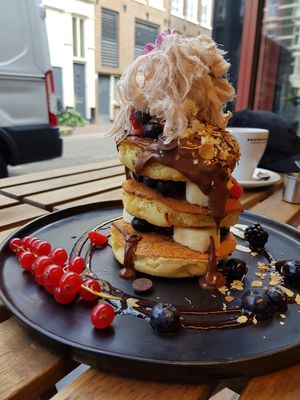 Choco Protein Stack at Mr. Stacks in Amsterdam