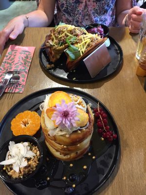 Bananas pancakes at Mr. Stacks in Amsterdam