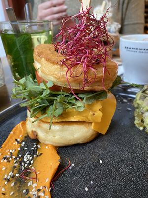 Protein burger stack  at Mr. Stacks in Amsterdam