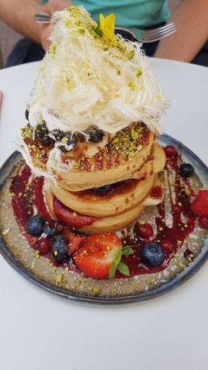 "Standard" pancake stack, so delish! at Mr. Stacks in Amsterdam
