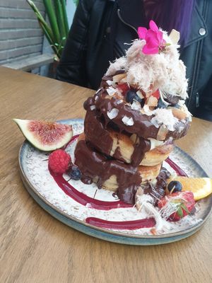 Hazelnut chocolate pancakes at Mr. Stacks in Amsterdam