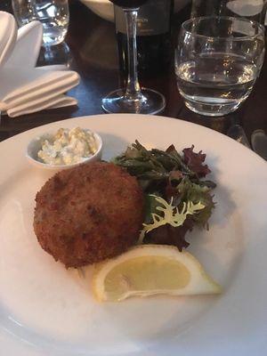 Vegan fish cake with tartare sauce at 31 Castlegate in York