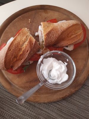 Veganes Panini at Café Maria Theresia in Merano