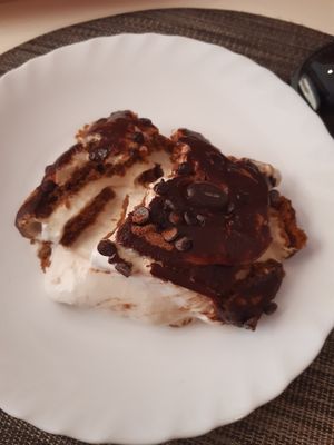 Veganes Tiramisu at Café Maria Theresia in Merano