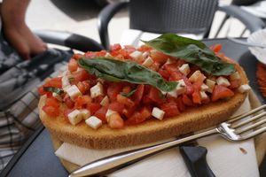 Bruschetta at Café Maria Theresia in Merano