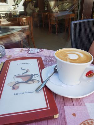 Sojacappuccino at Café Maria Theresia in Merano