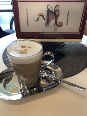 Latte Macchiato  at Café Maria Theresia in Merano