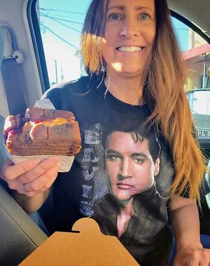 Huge Elvis fan excited to try the Skinny Elvis! at Whyld Ass in Phoenix