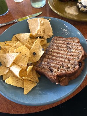 Skinny evils with chips and hummus at Whyld Ass in Phoenix