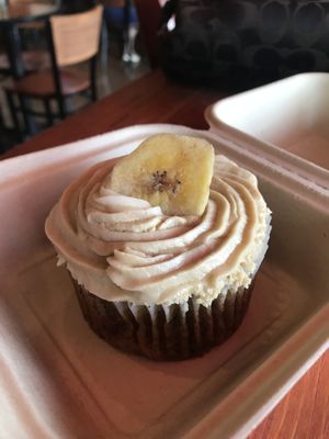 Vegan banana salted caramel cupcake!  at Whyld Ass in Phoenix