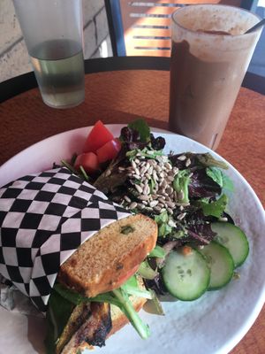 BLTA on GF bread and coffee/banana/PB smoothie at Whyld Ass in Phoenix