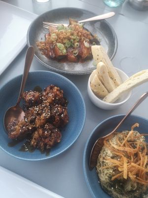 Cauliflower, aubergine and hummus at Hammett's Gastro Bar in Sliema