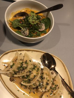 Vegan Thai curry & tofu gyoza  at Hammett's Gastro Bar in Sliema