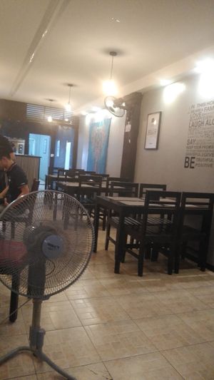 The interior at Pomodoro in Vientiane